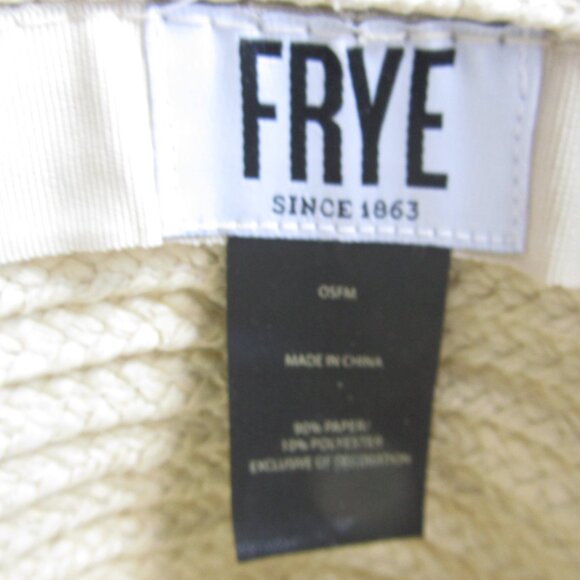 FRYE Women's OSFM Straw Fedora Sun Hat - Picture 6 of 6